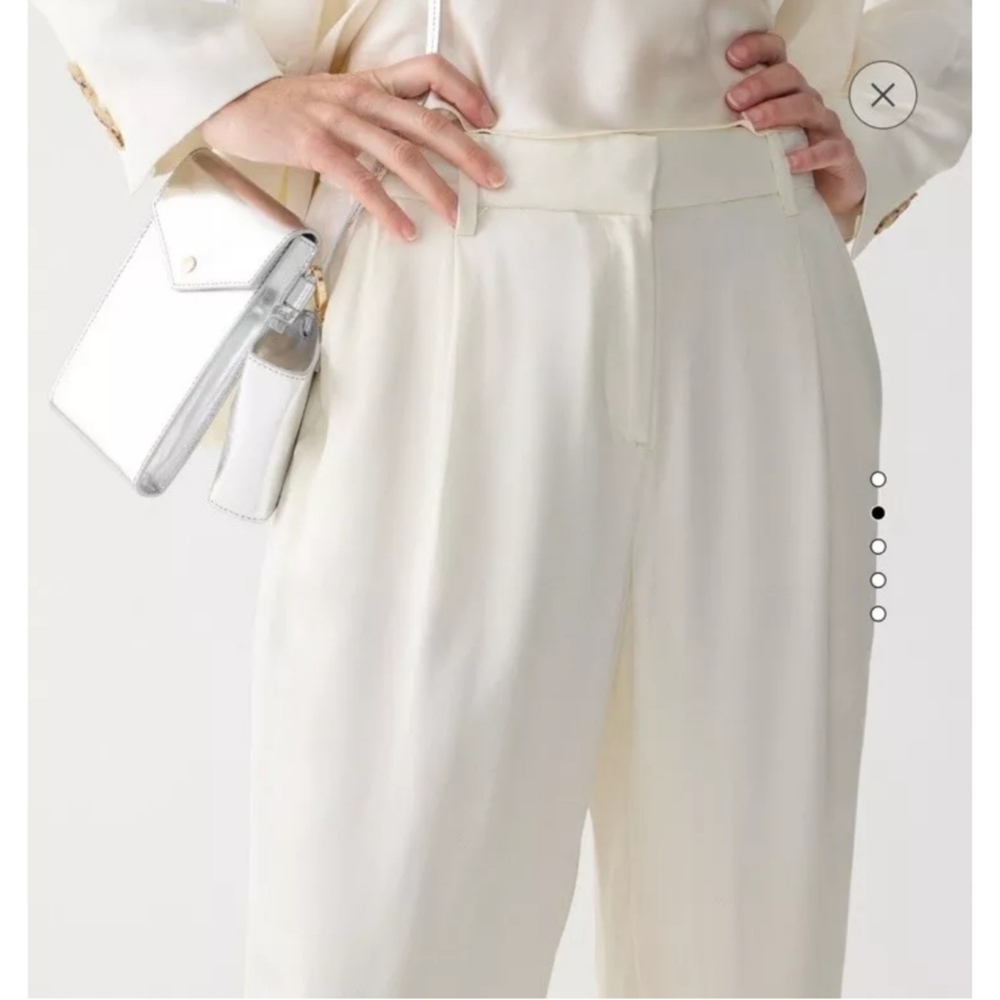 NWT J.Crew Straight-Leg Essential Pant in luster Crepe Size 20 - Picture 3 of 7